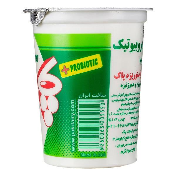 ماست پروبیوتیک کم چرب 450 گرمی پاک